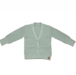 New Kyte Baby Chunky Knit Oversized Cardigan in Thyme
