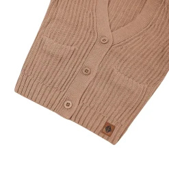Hot Kyte Baby Chunky Knit Oversized Cardigan in Latte