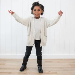 Sale Kyte Baby Chunky Knit Oversized Cardigan in Oat