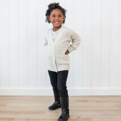 Sale Kyte Baby Chunky Knit Oversized Cardigan in Oat