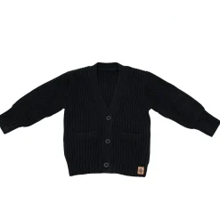 Hot Kyte Baby Chunky Knit Oversized Cardigan in Midnight