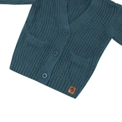 Kyte Baby Chunky Knit Oversized Cardigan in Atlantic
