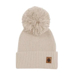 Outlet Kyte Baby Chunky Knit Pom Beanie in Almond