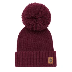 Discount Kyte Baby Chunky Knit Pom Beanie in Burgundy