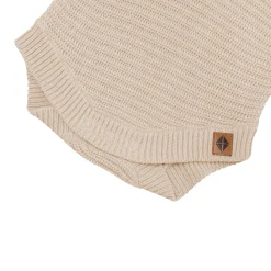 Outlet Kyte Baby Chunky Knit Romper in Almond
