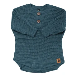 Discount Kyte Baby Chunky Knit Romper in Atlantic