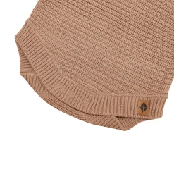 Best Kyte Baby Chunky Knit Romper in Latte