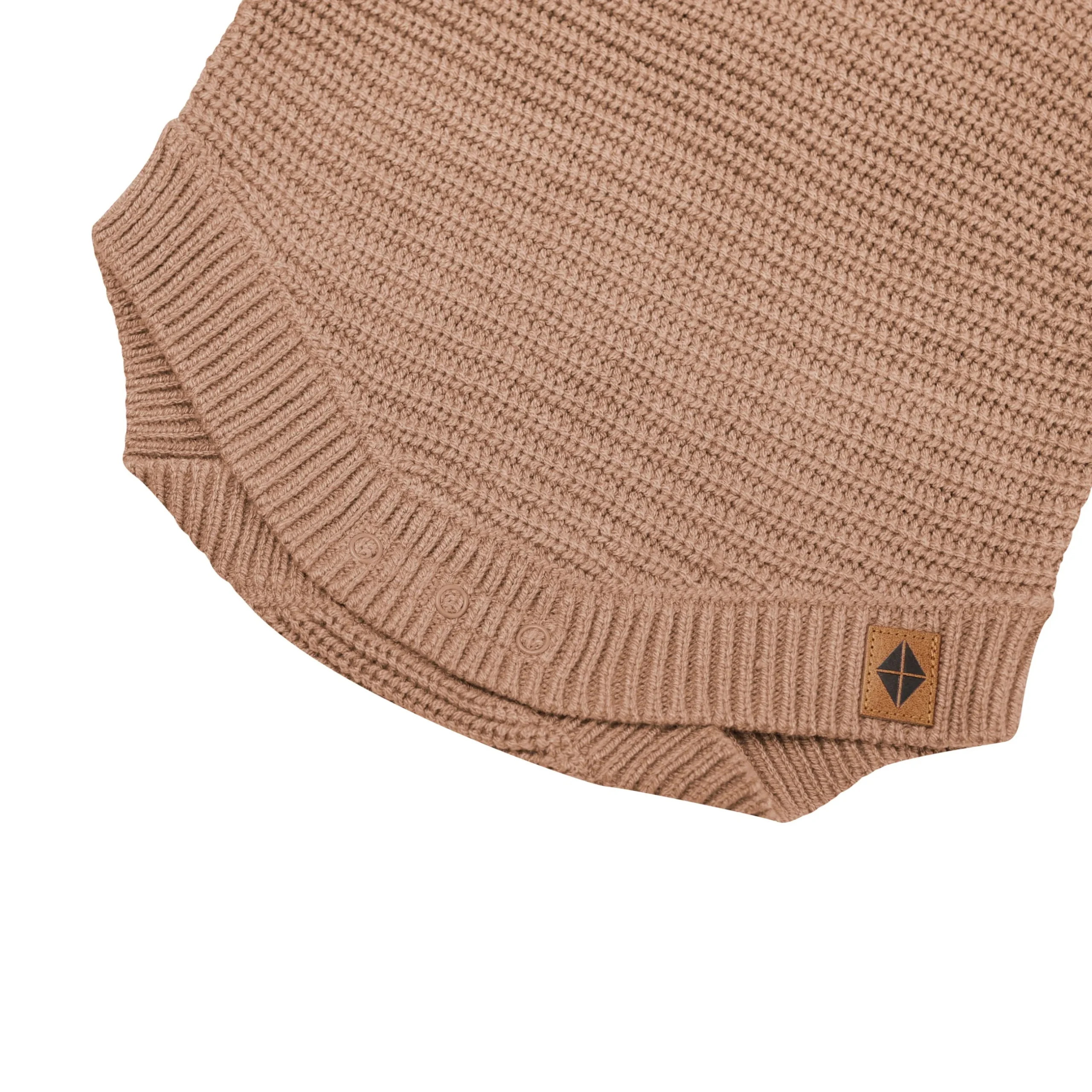 Best Kyte Baby Chunky Knit Romper in Latte