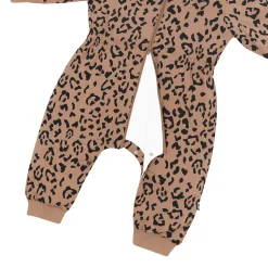Best Kyte Baby Cozy Playsuit in Latte Leopard