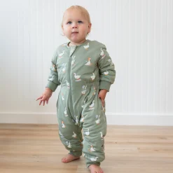 Clearance Kyte Baby Cozy Playsuit in Silly Goose