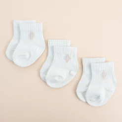 Online Kyte Baby Crew Socks Combo 3-Pack in Cloud