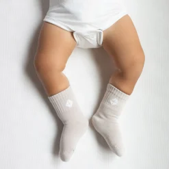 New Kyte Baby Crew Socks Combo 3-Pack in Neutral Neutral: Oat/Storm/Sage