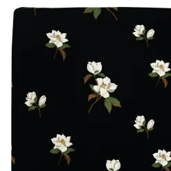 Hot Kyte Baby Crib Sheet in Big Midnight Magnolia