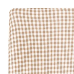 Best Kyte Baby Crib Sheet in Gingham Bisque