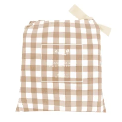 Best Kyte Baby Crib Sheet in Gingham Bisque