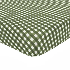 Outlet Kyte Baby Crib Sheet in Gingham Fir