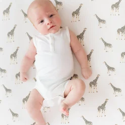 Kyte Baby Crib Sheet in Giraffe