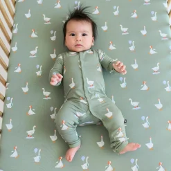 Outlet Kyte Baby Crib Sheet in Silly Goose