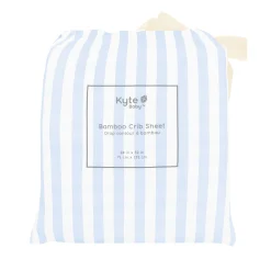 Best Kyte Baby Crib Sheet in Small Mist Stripe