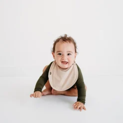 New Kyte Baby Cushy Bib in Bisque