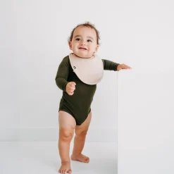 New Kyte Baby Cushy Bib in Bisque