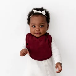 Kyte Baby Cushy Bib in Burgundy