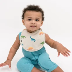 Kyte Baby Cushy Bib in Ecru Roar
