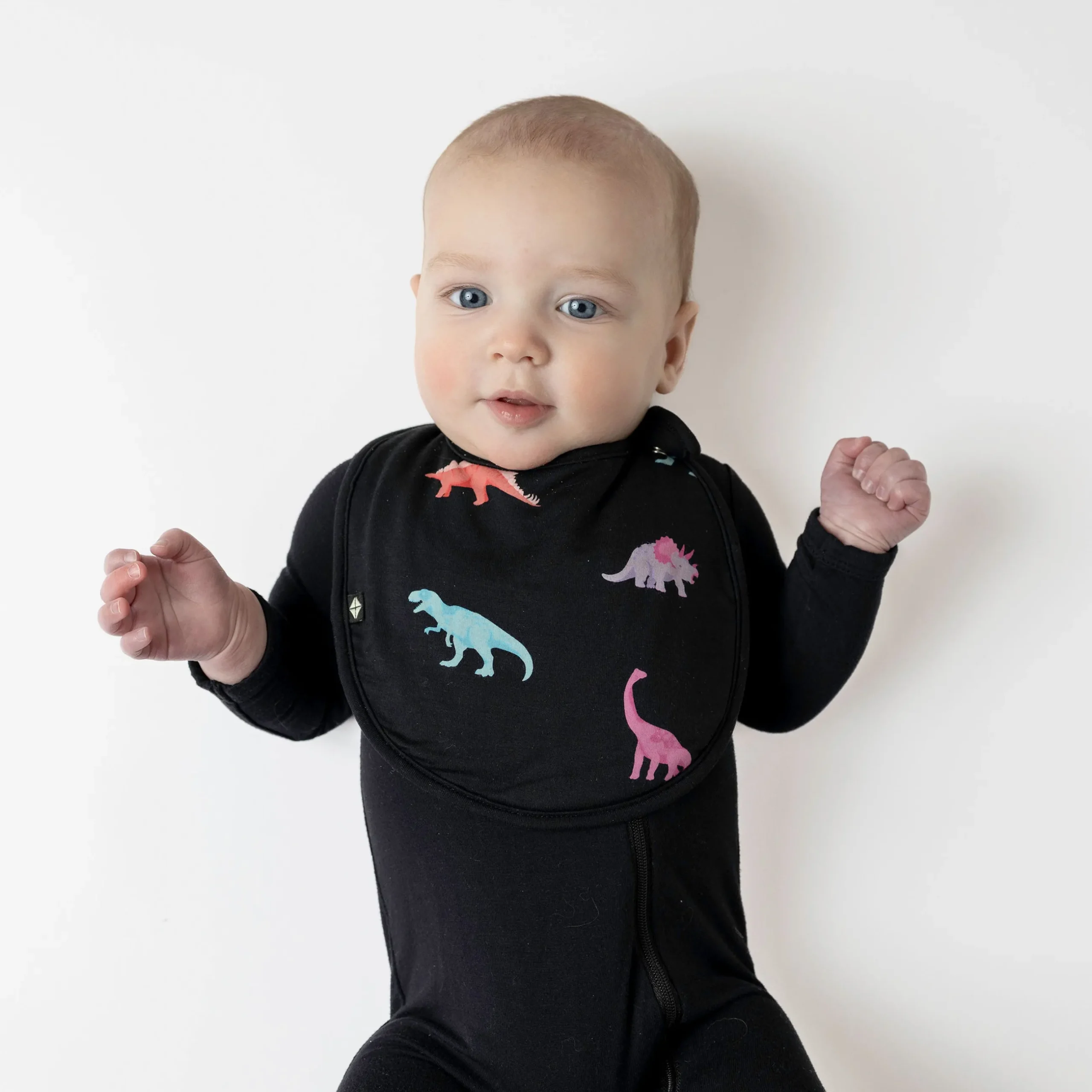Hot Kyte Baby Cushy Bib in Midnight Roar