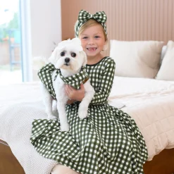 New Kyte Baby Dog Bandana in Gingham Fir