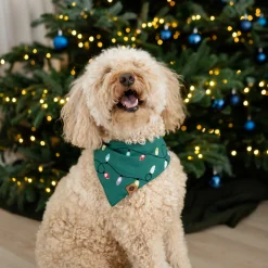New Kyte Baby Dog Bandana in Merry and Bright
