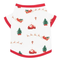Online Kyte Baby Dog Tee in Santa Sleigh