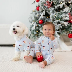 Clearance Kyte Baby Dog Tee in Vintage Santa