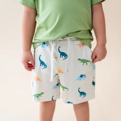 Online Kyte Baby Drawstring Short in Ecru Roar