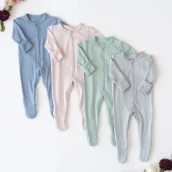 Hot Kyte Baby Footie in Blush