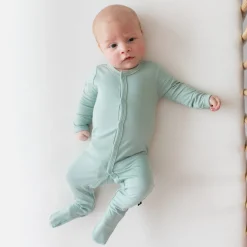 Discount Kyte Baby Footie in Sage