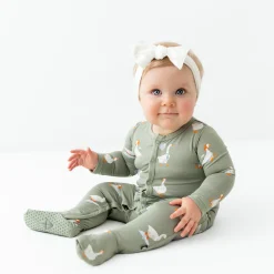 Sale Kyte Baby Footie in Silly Goose