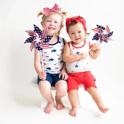 Discount Kyte Baby Harem Shorts in Cardinal