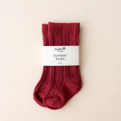 Discount Kyte Baby Knee High Socks in Ruby