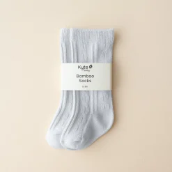 Hot Kyte Baby Knee High Socks in Storm