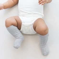 Hot Kyte Baby Knee High Socks in Storm