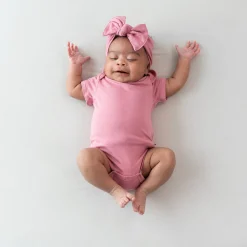 Online Kyte Baby Knotted Bow Headband in Apple Blossom