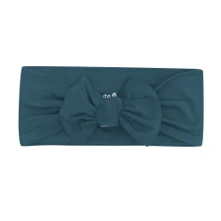 New Kyte Baby Knotted Bow Headband in Atlantic