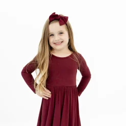 Discount Kyte Baby Knotted Bow Headband in Burgundy