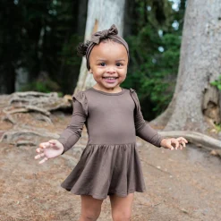 New Kyte Baby Knotted Bow Headband in Espresso