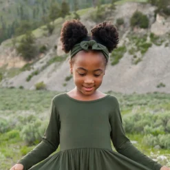 Kyte Baby Knotted Bow Headband in Fir