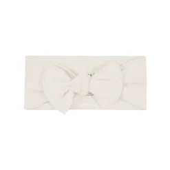 Hot Kyte Baby Knotted Bow Headband in Oat