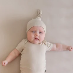 Kyte Baby Knotted Cap in Bisque