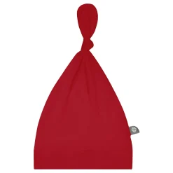 Hot Kyte Baby Knotted Cap in Cardinal