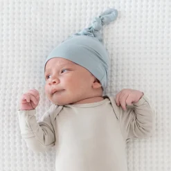 Clearance Kyte Baby Knotted Cap in Fog