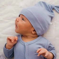 New Kyte Baby Knotted Cap in Slate